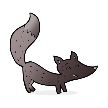 Çizgi film küçük kurt yavrusu