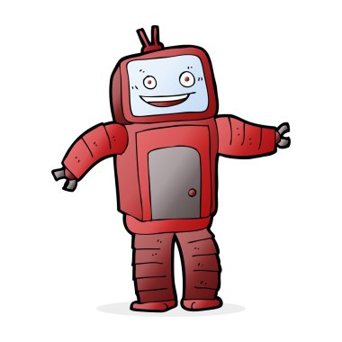 karikatür komik robot