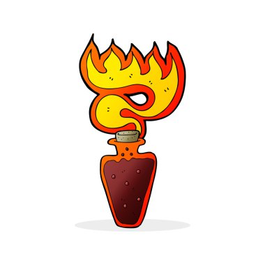 çizgi film illüstrasyon iksir