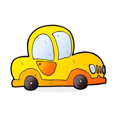 çizgi film illüstrasyon araba