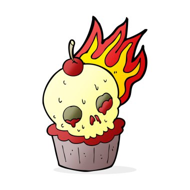 Cadılar Bayramı kek cartoon