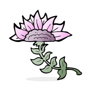 karikatür çizim çiçek