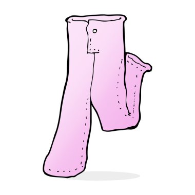 bir çift pembe pantolon.