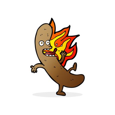 Crazy karikatür sosis