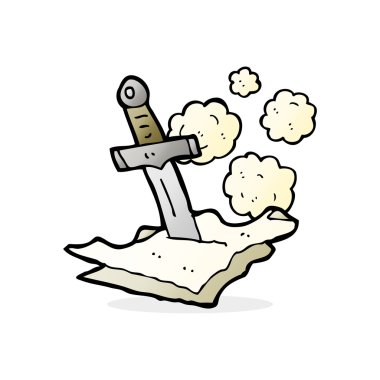 Karikatür hançeri.