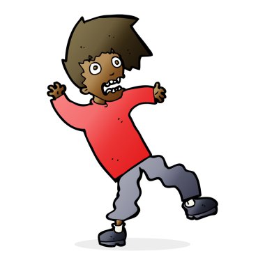 dehşete adam çizgi film