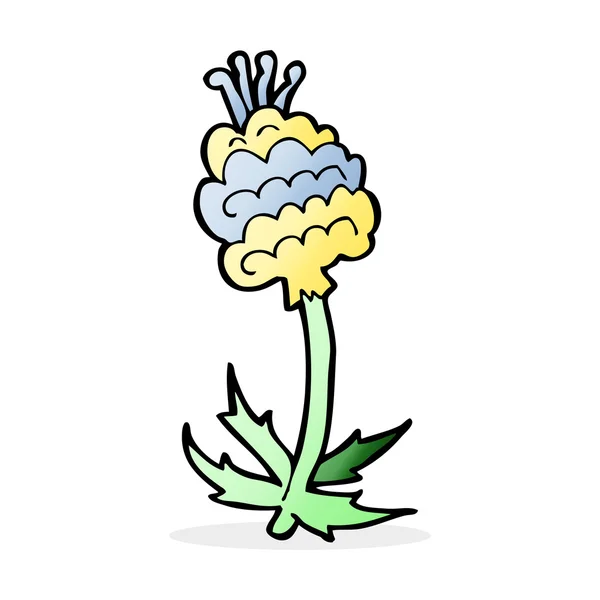 Cartoon illustration of flower — Stock Vector