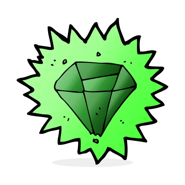 Kreslený obrázek Emerald — Stockový vektor
