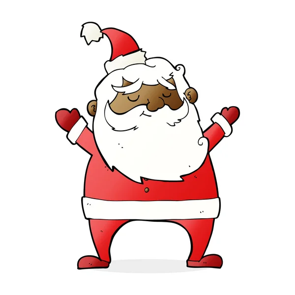 Jolly santa cartoon — Stock Vector