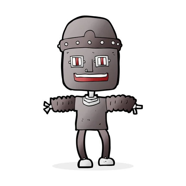 Cartoon-Illustration des Roboters — Stockvektor