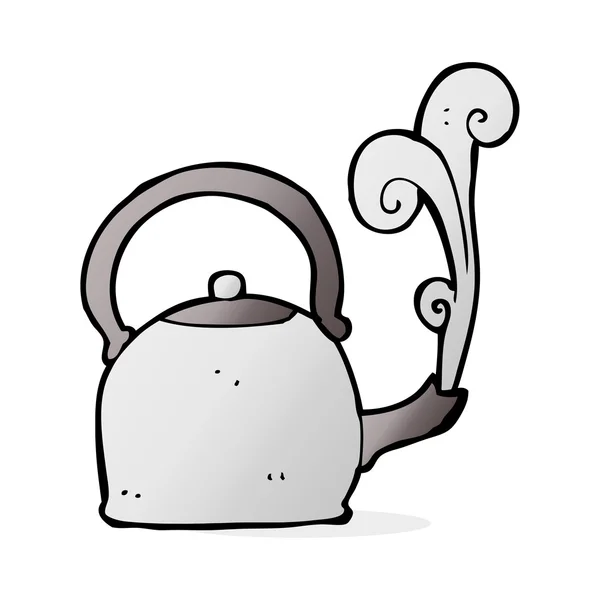 Cartoon old kettle — Stock Vector