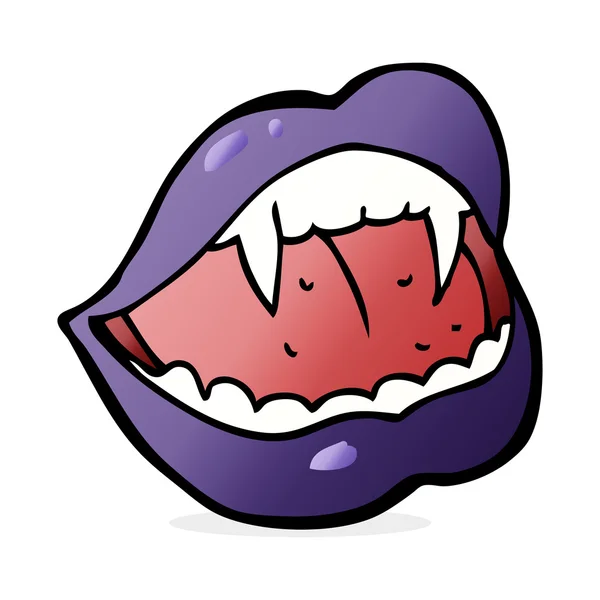 Dibujos animados labios de vampiro — Archivo Imágenes Vectoriales