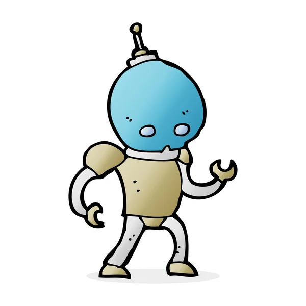 Cartoon alien robot — Stock Vector