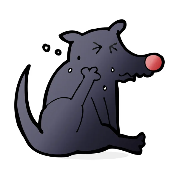 漫画の犬の傷 — ストックベクタ