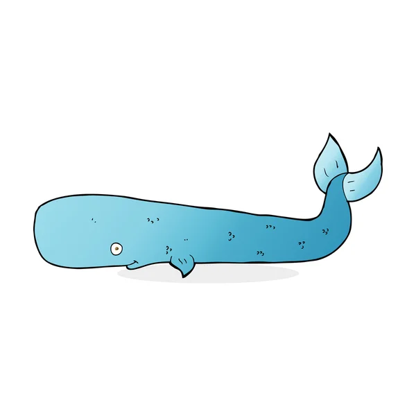 Illustration de dessin animé de baleine — Image vectorielle