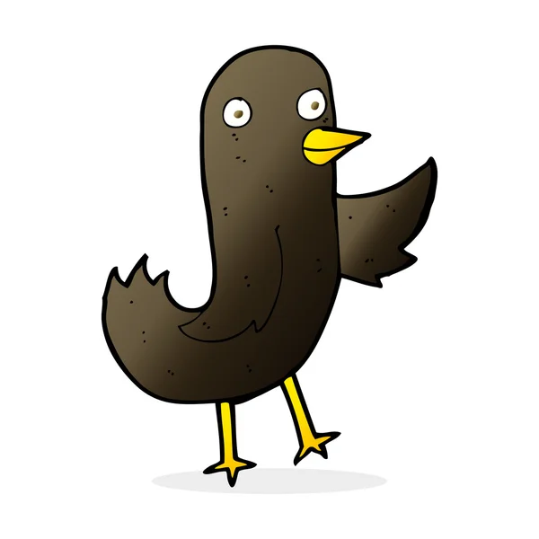 可爱的卡通鸟 — 图库矢量图片