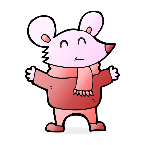 Desenho animado ilustração do mouse —  Vetores de Stock