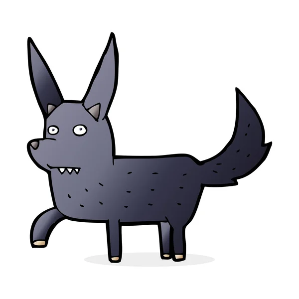 Dessin animé chien sauvage — Image vectorielle