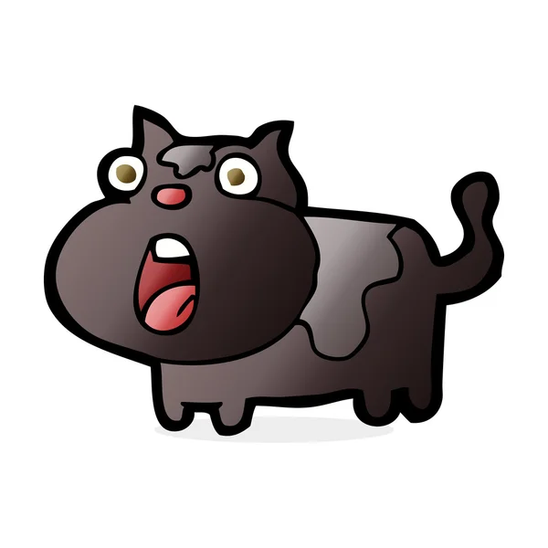 Dibujos animados sorprendido gato — Vector de stock