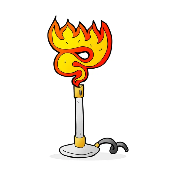 Cartoon bunsen burner — Stock Vector