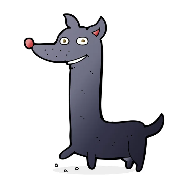 Chien de dessin animé drôle — Image vectorielle