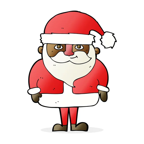 Cartone animato felice Babbo Natale — Vettoriale Stock