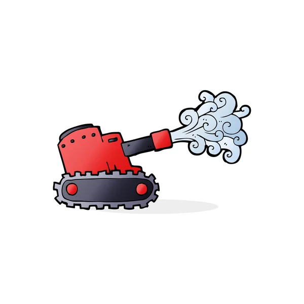 Cartooon askeri tank — Stok Vektör