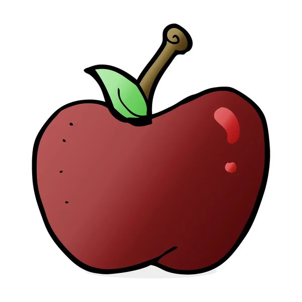 Illustration de dessin animé de pomme — Image vectorielle