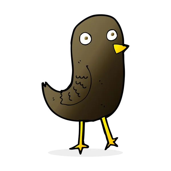 Grappige cartoon vogel — Stockvector