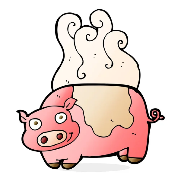 Illustration de dessin animé de porc — Image vectorielle