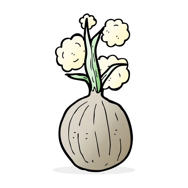 Ilustración de dibujos animados de cebolla — Archivo Imágenes Vectoriales