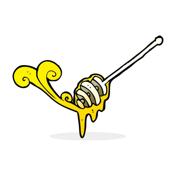 Dibujos animados miel palo — Vector de stock