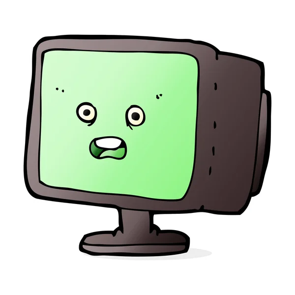 Cartoon computerscherm — Stockvector