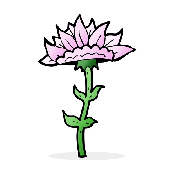 Ilustración de dibujos animados de flor — Vector de stock