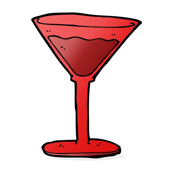 Illustration de dessin animé de cocktail — Image vectorielle