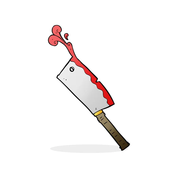 Cartoon meat cleaver — Stock Vector