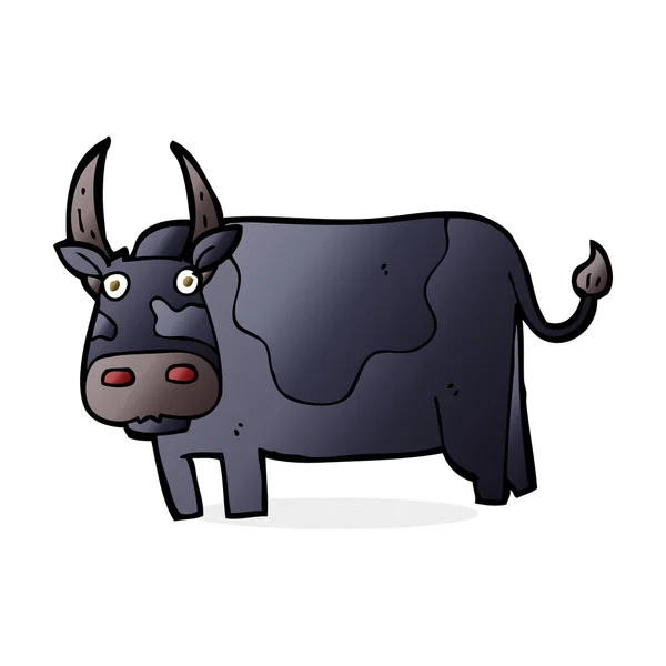 Ilustración de dibujos animados de toro — Vector de stock