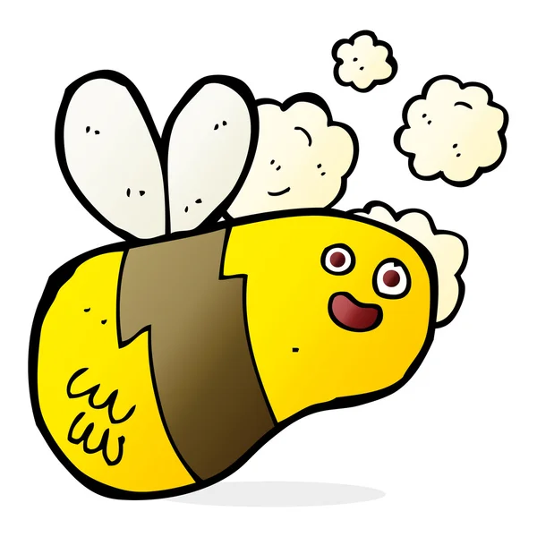 Illustration de dessin animé de l'abeille — Image vectorielle