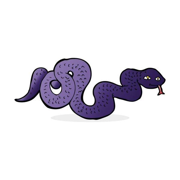 Illustrazione cartone animato di serpente — Vettoriale Stock