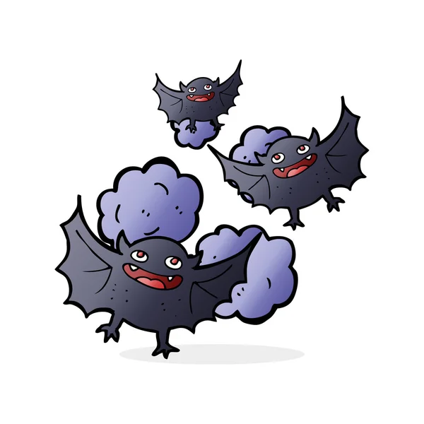 Cartoon vampire bats — Stock Vector