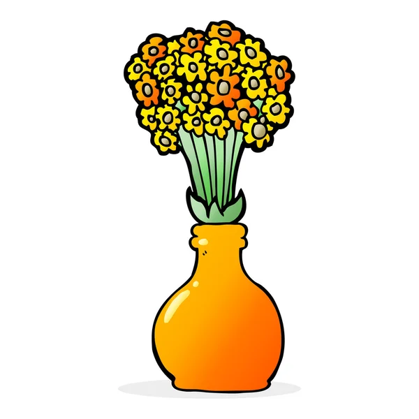 Cartoon old glass vase — Stock Vector