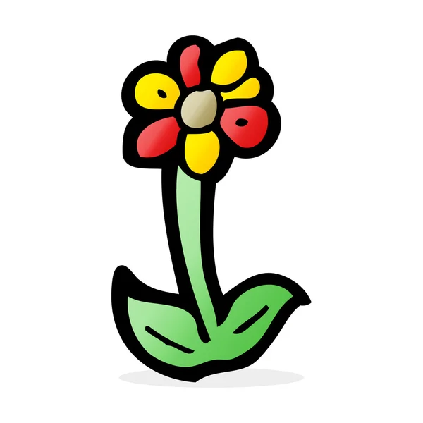 Símbolo da flor dos desenhos animados — Vetor de Stock