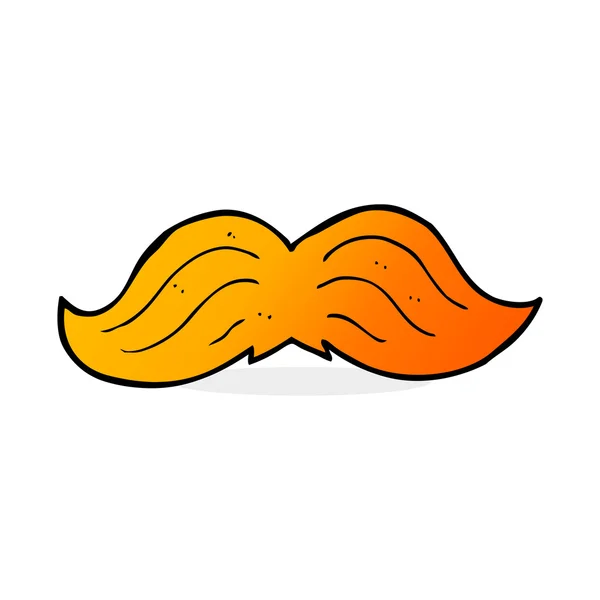 Bigode de gengibre de desenhos animados —  Vetores de Stock