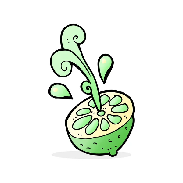 Dibujos animados limón fresco — Vector de stock