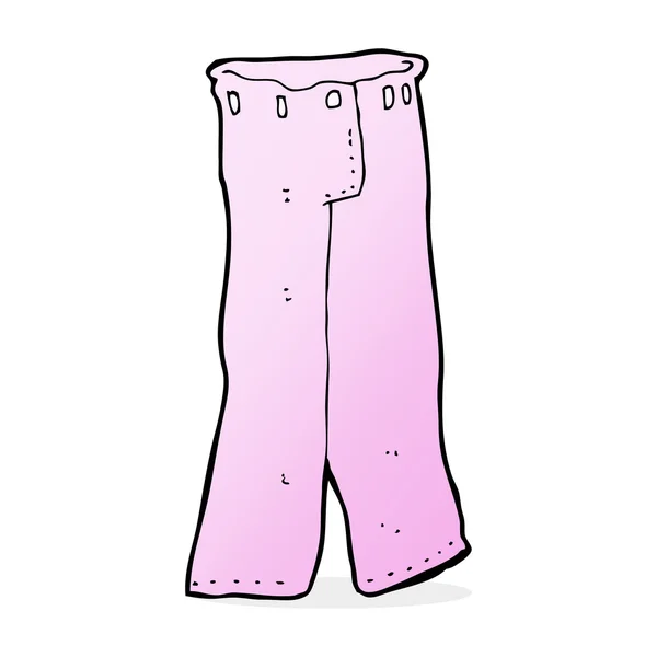 Par de dibujos animados de pantalones de color rosa — Archivo Imágenes Vectoriales