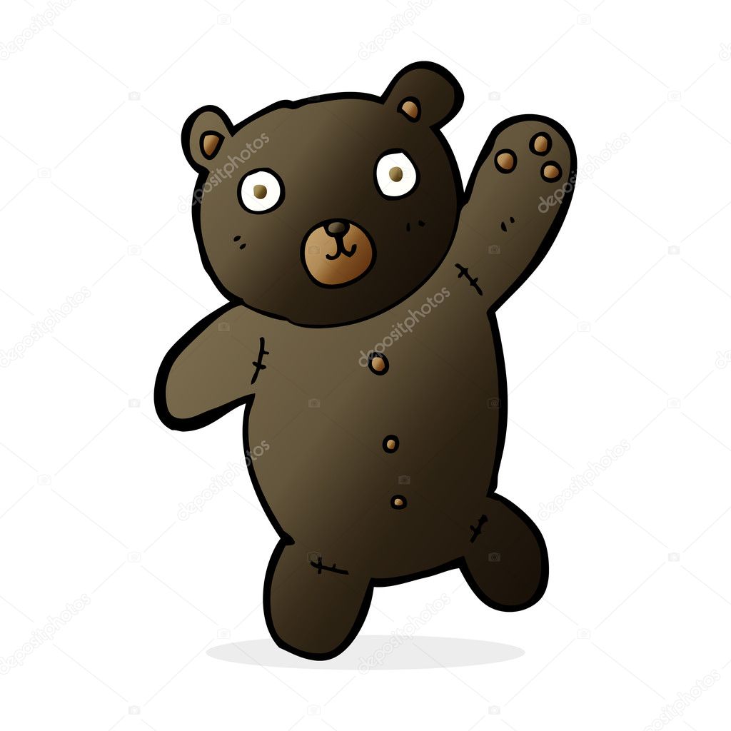 cute black teddy bear