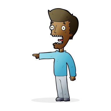 dehşete adam çizgi film