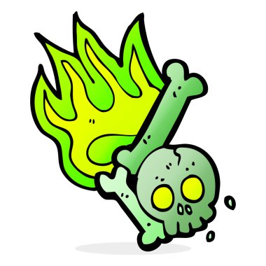 çizgi film cadılar bayramı kemik numarası