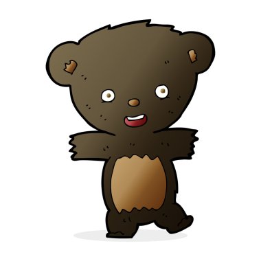 çizgi film ayıcık siyah ayı yavrusu