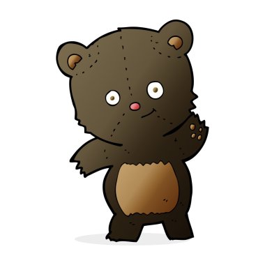 Sevimli siyah ayı çizgi filmi